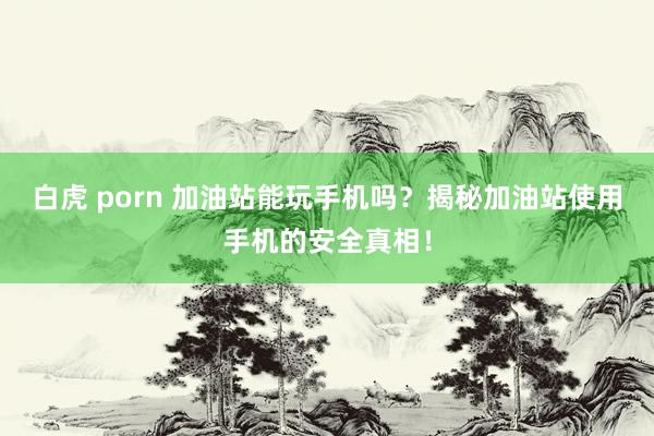 白虎 porn 加油站能玩手机吗？揭秘加油站使用手机的安全真相！