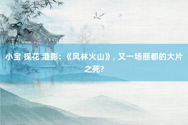 小宝 探花 港影: 《风林火山》， 又一场丽都的大片之死?